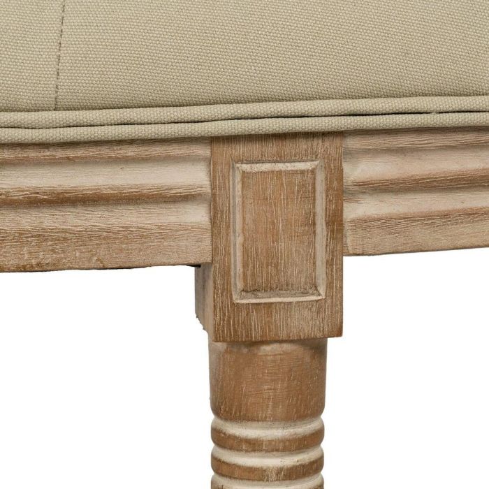 Banqueta Beige Madera de caucho 125 x 45 x 48 cm 2