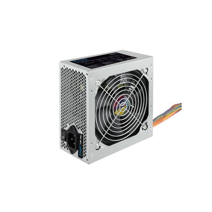 Tooq TQAPOLO 500Sp - Fuente de Alimentación ATX 500W PFC Activo, Ventilador Silencioso 120mm