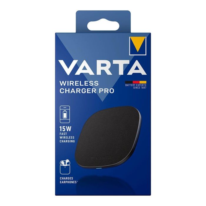 Cargador inalambrico wireless charger pro 15w varta 2