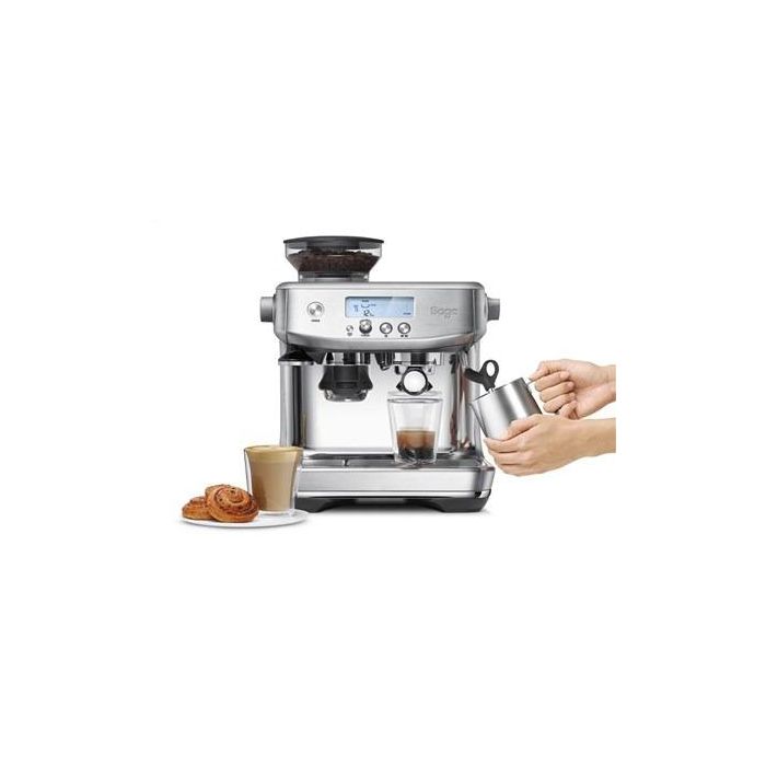 Sage Cafetera Espresso Manual con Molinillo Barista, 3 Segundos, Acero Inoxidable 7