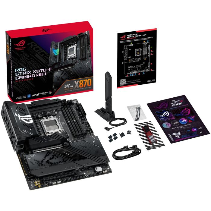 ASUS ROG STRIX X870-F Gaming WiFi Placa Base ATX AMD AM5 DDR5 Wi-Fi 7 Bluetooth 5.4 3 ASUS ROG STRIX X870-F Gaming WiFi Placa Base ATX AMD AM5 DDR5 Wi-Fi 7 Bluetooth 5.4 3