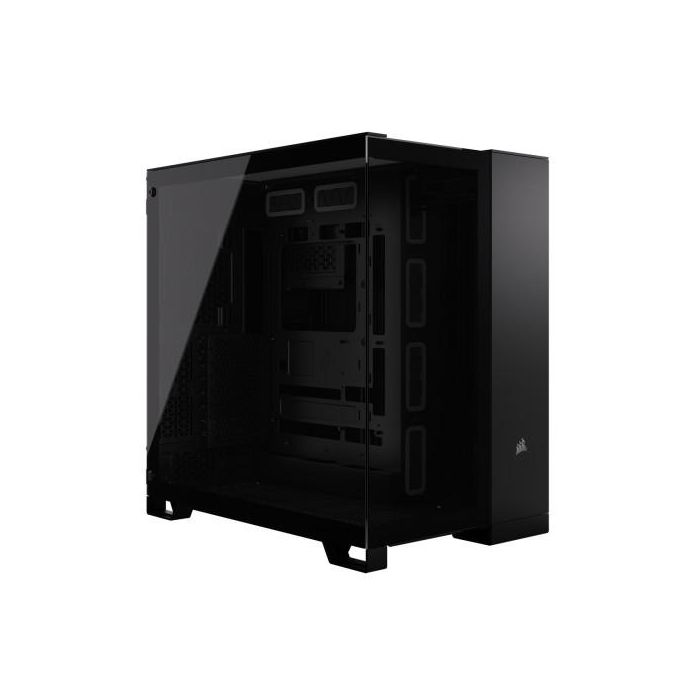 Caja para PC - CORSAIR - Cámara media torre de vidrio templado 6500X con doble cámara - Negro Caja para PC - CORSAIR - Cámara media torre de vidrio templado 6500X con doble cámara - Negro