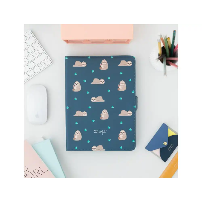 Funda para tablet universal 10,2''/10,4'' Wondee Osos Perezosos, Antigolpes con Soporte Giratorio 360°, Cierre Imán 4