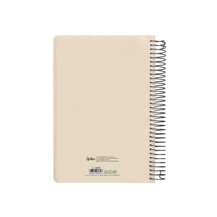 Agenda Espiral Liderpapel Classic A4 2025 Dia Pagina Blanco Y Negro 1 Papel 70 gr 2