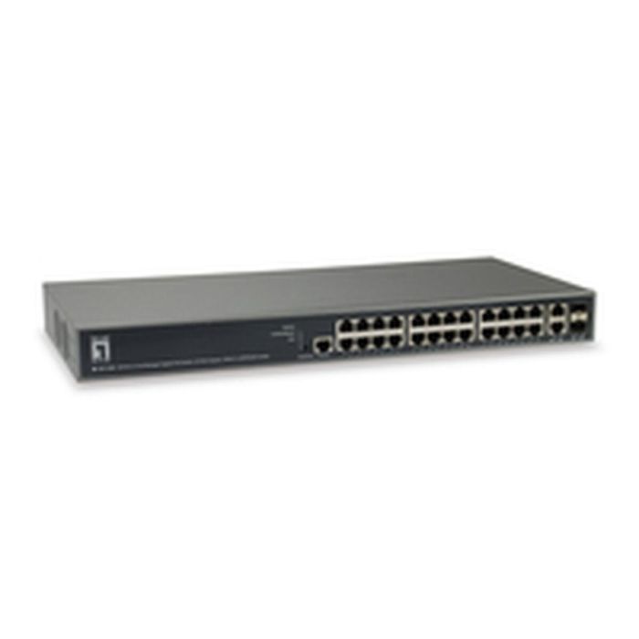 Level One GEP-2682 Switch Gestionable 26x GE 2xGSFP 19" 370W 24xPoE 2