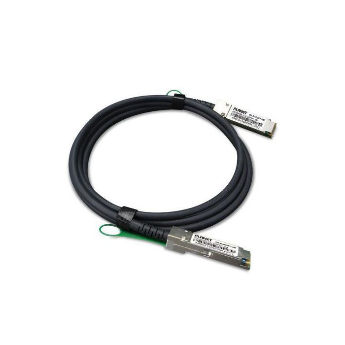 Planet CB-DAQSFP-0.5/2M Cable de Cobre Conexión Directa 40G QSFP+ 2M Alto Rendimiento para Redes Ethernet y equipos Planet