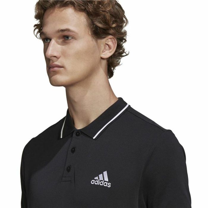 Polo de Manga Corta Hombre Adidas Aeroready essentials Negro 2 Polo de Manga Corta Hombre Adidas Aeroready essentials Negro 2