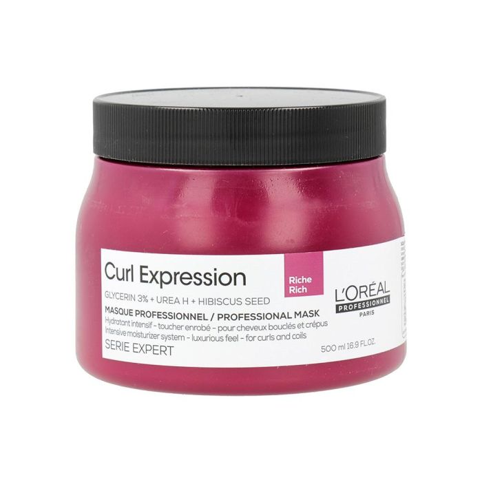 L'Oreal Mascarilla Hidratante Intensiva Curl Expression 500ml - Brillo y Control de Encrespamiento L'Oreal Mascarilla Hidratante Intensiva Curl Expression 500ml - Brillo y Control de Encrespamiento