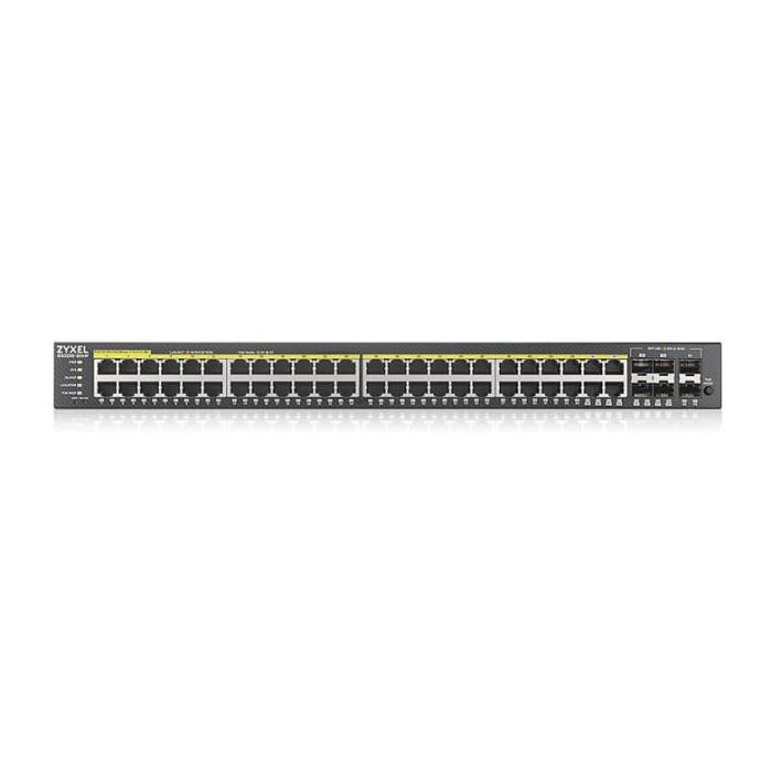 Zyxel GS2220-50HP-EU0101F Switch Gestionado L2 Gigabit Ethernet PoE Negro 44 Puertos 375W PoE Presupuesto 1
