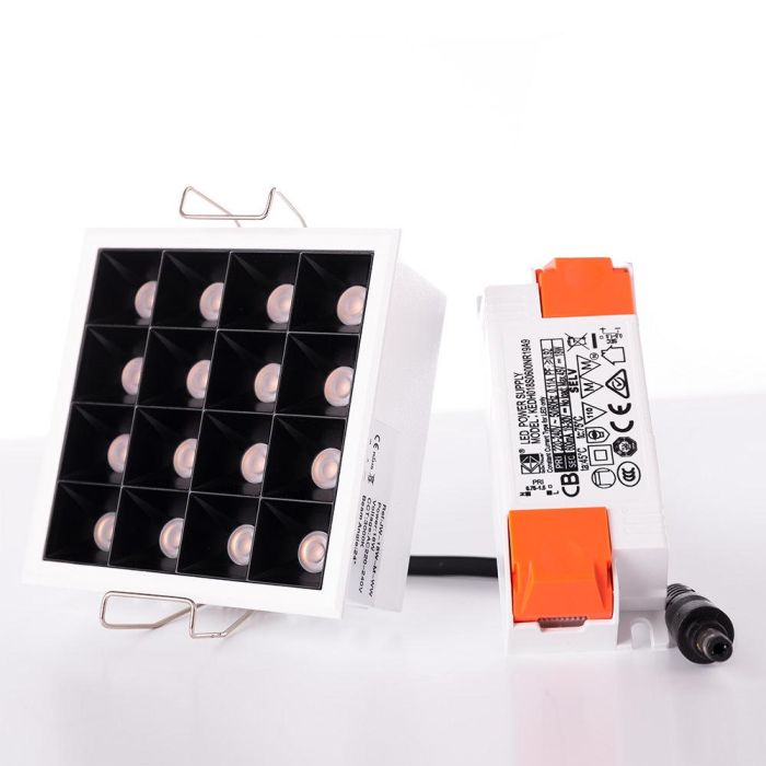Foco Downlight LED 15W 1.147,5Lm 4200ºK Rectangular PRO SMD3030 40.000H [JW-18W-M-W] 4