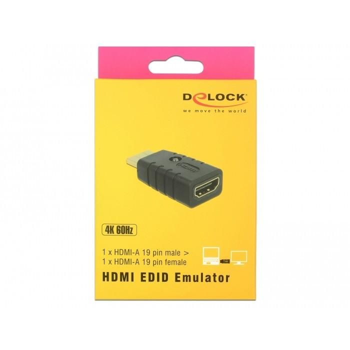 DELOCK Adapter HDMI-A Stecker > HDMI-A Buchse EDID Emulator 2 DELOCK Adapter HDMI-A Stecker > HDMI-A Buchse EDID Emulator 2
