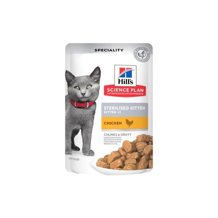 Hill's Feline Sterilised Kitten Pollo 12 sobres de 85 g Hill's Feline Sterilised Kitten Pollo 12 sobres de 85 g