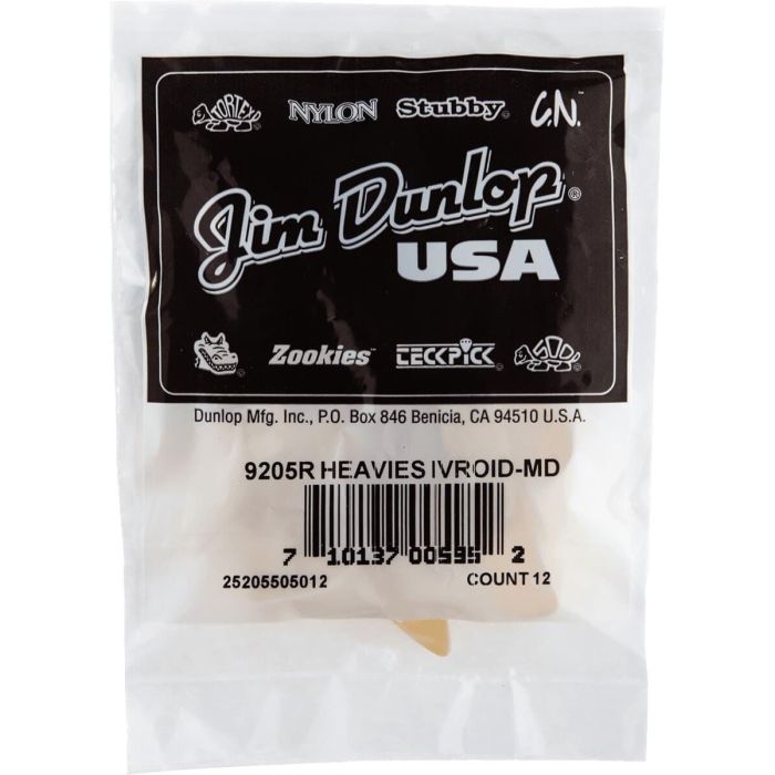 Dunlop Púa Pulgar Hueso Medium (Pack De 12) 1