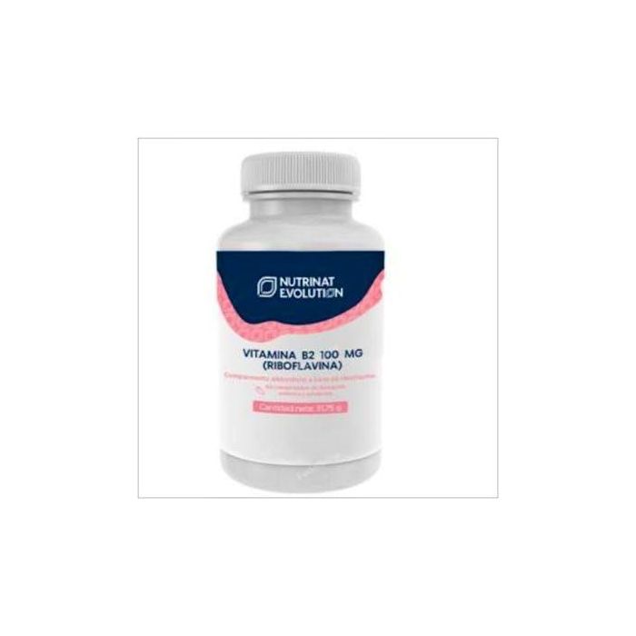 NUTRINAT EVOLUTION Vitamina B2 (Riboflavina) 100mg, 60 comprimidos. Contribuye al metabolismo energético y reduce el cansancio.