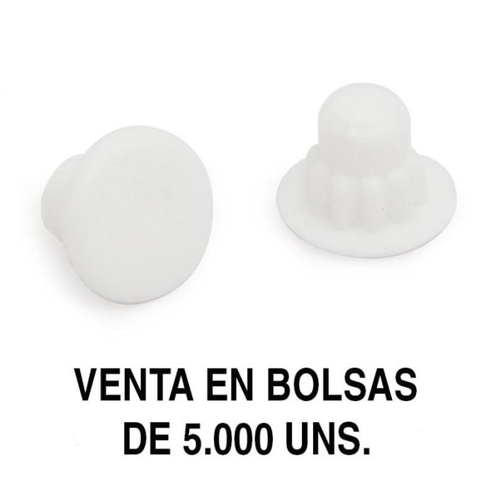 Herrajes Alk Tapa Mina Blanca 5mm (5.000U)