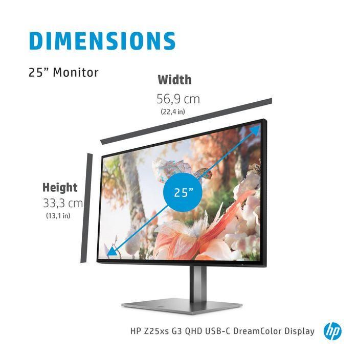 HP Z25xs G3 QHD USB-C DreamColor Display 18 HP Z25xs G3 QHD USB-C DreamColor Display 18