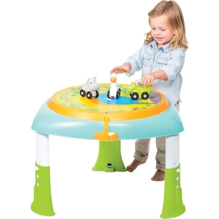 Infantino Mesa de Actividad Modular 2 en 1 con Asiento Giratorio 360°, Plegable, Ajustable, Desde 6 Meses 3