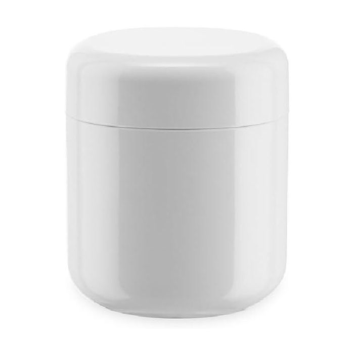 Alessi PL09 W Birillo Recipiente para Bastoncillos PMMA Blanco 10x12x10 cm