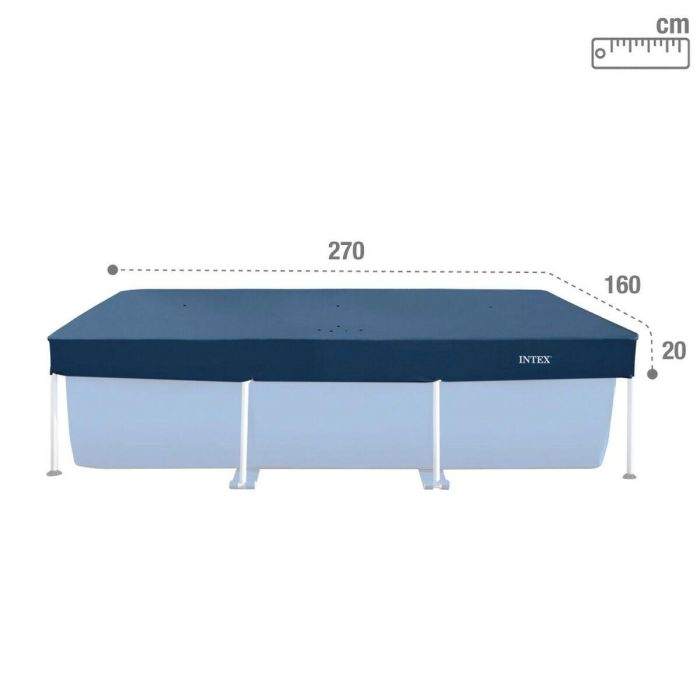 Cubrepiscinas Intex Azul marino 260 x 30 x 160 cm Rectangular (6 Unidades) 3