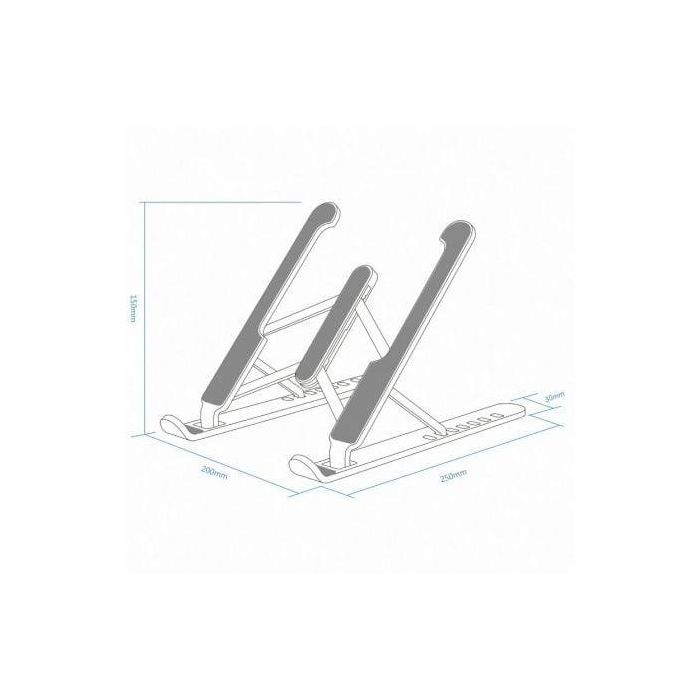 Aisens Soporte Ajustable para Tablet y Portátil, Aleación de Aluminio, Gris Oscuro 3 Aisens Soporte Ajustable para Tablet y Portátil, Aleación de Aluminio, Gris Oscuro 3