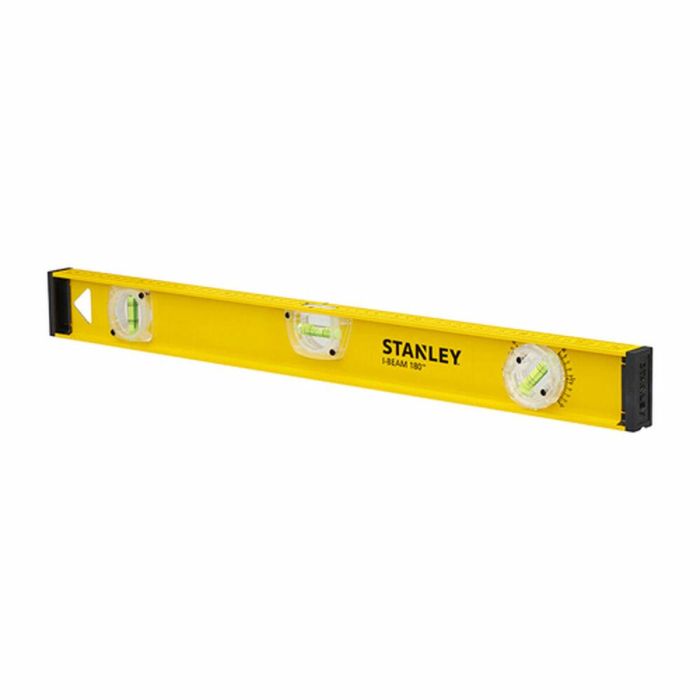 Stanley Nivel I-Beam 180 de 60cm con 3 viales reversibles (horizontal, vertical, pendiente orientable). Alta precisión +/- 1.5 mm/m.