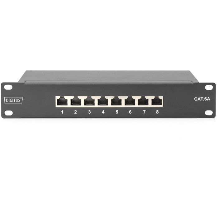 DIGITUS CAT 6A. Klasse E Patch Panel. geschirmt. schwarz 1 DIGITUS CAT 6A. Klasse E Patch Panel. geschirmt. schwarz 1