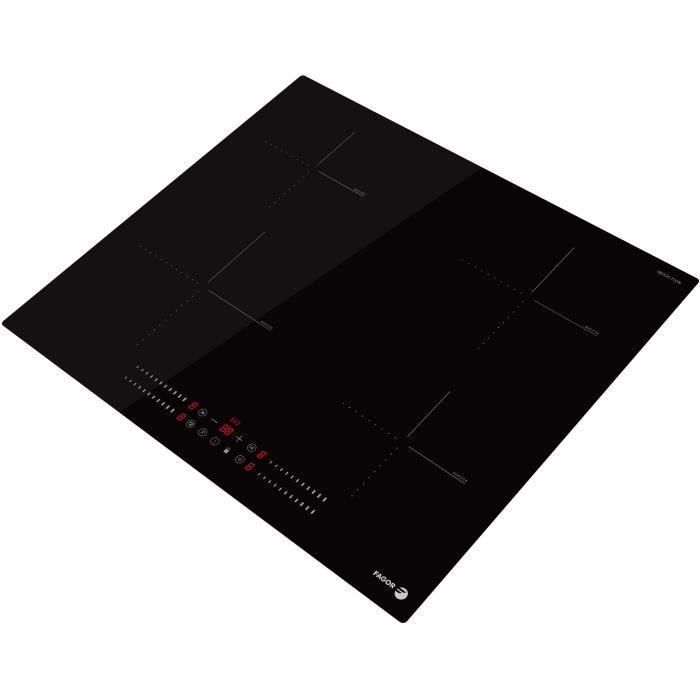 Placa de cocina FAGOR FTI468 59 cm 4 fuegos de inducción Cristal negro 1 Placa de cocina FAGOR FTI468 59 cm 4 fuegos de inducción Cristal negro 1