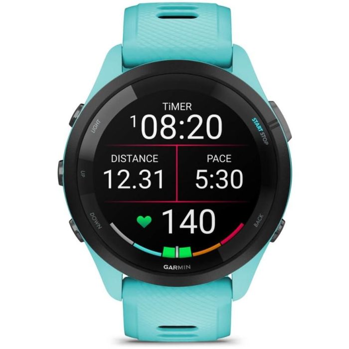 Garmin Forerunner 265 Reloj Deportivo GPS Multisport Turquesa/Negro 1 Garmin Forerunner 265 Reloj Deportivo GPS Multisport Turquesa/Negro 1