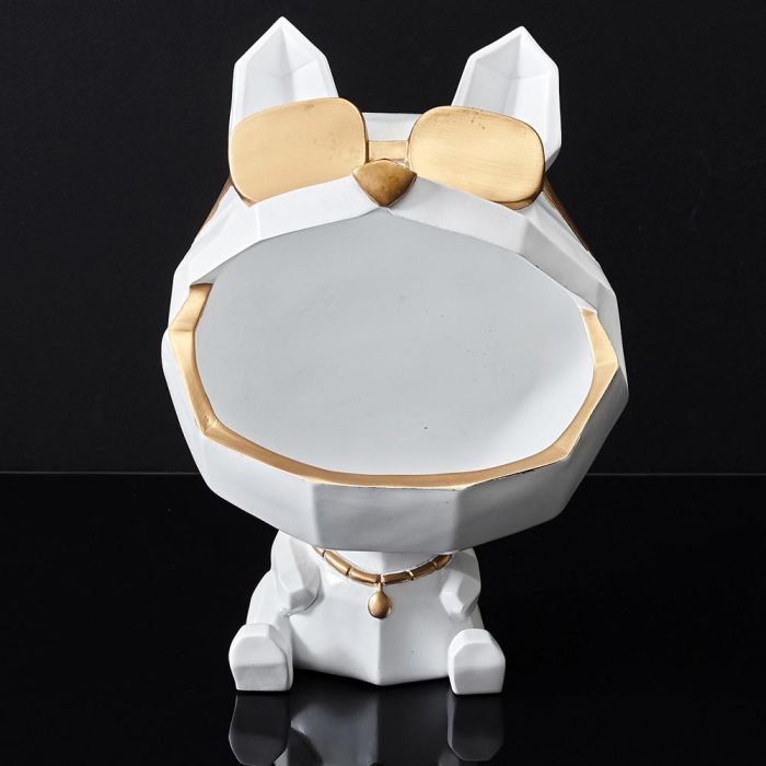Home Deco Factory Vaciabolsillos Perro Gafas Escultura Home Deco Factory Bla 4
