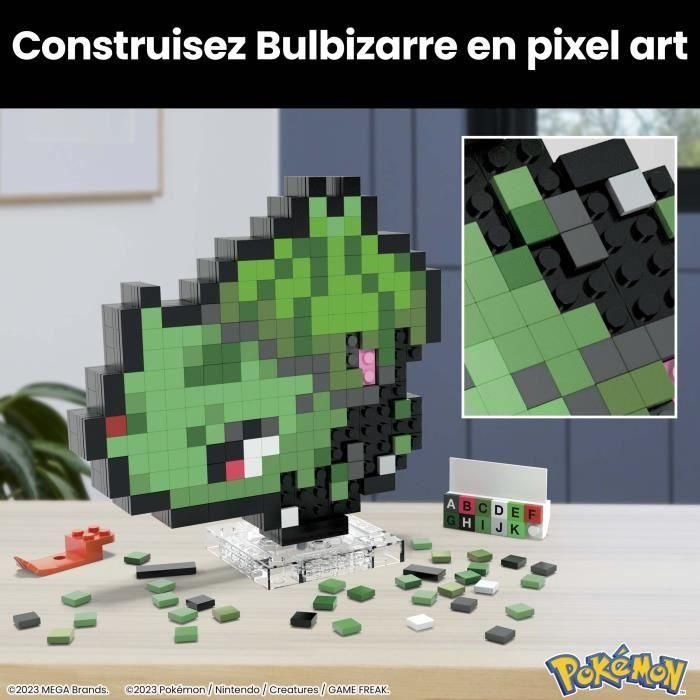 MEGA Pokémon HTH75 - Set de Construcción de Bloques Coleccionables de Bulbizar Edición Retro - Kit de 374 Piezas para Montar 3