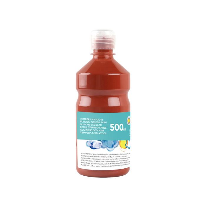 Tempera Liquida Liderpapel Escolar 500 mL Marron 1