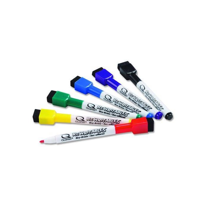 Rotulador Pizarra Rexel Con Borrador Colores Surtidos (Pack De 6)