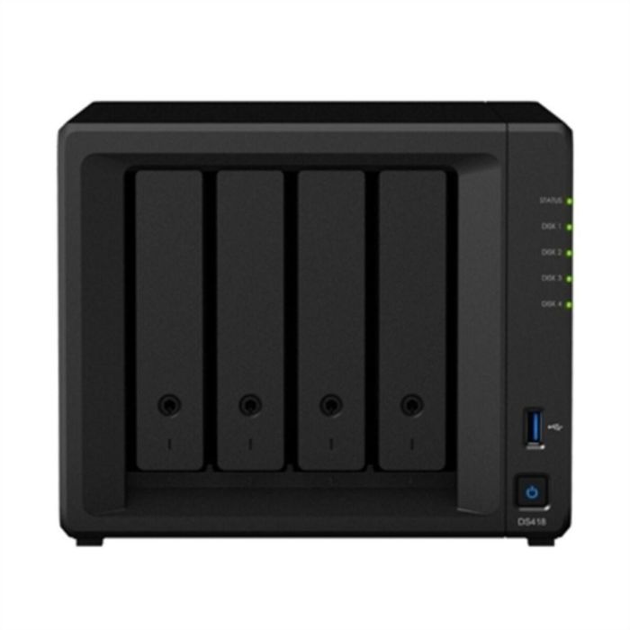 NAS Synology Diskstation DS418/ 4 Bahías 3.5"- 2.5"/ 2GB DDR4/ Formato Torre