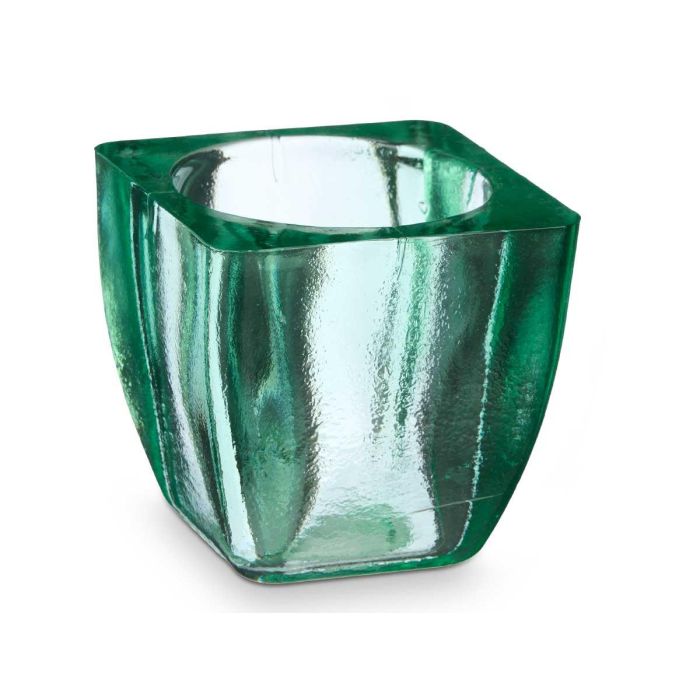 Portavela Vidrio Reciclado Cuadrado Giftdecor 10CM (6 Unidades) 1 Portavela Vidrio Reciclado Cuadrado Giftdecor 10CM (6 Unidades) 1