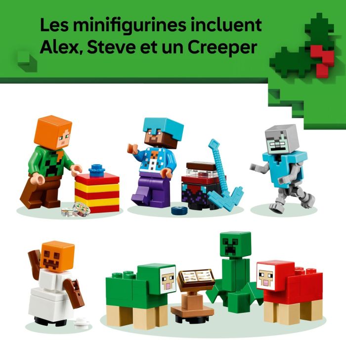LEGO 21280 Calendario de Adviento Minecraft 2025: Juego de construcción navideño para niños 7+ años 4 LEGO 21280 Calendario de Adviento Minecraft 2025: Juego de construcción navideño para niños 7+ años 4