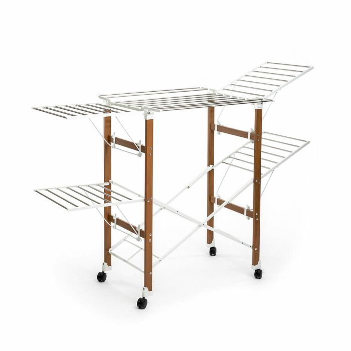 Tendedero Plegable Vertical con Ruedas Dreeyl InnovaGoods 38 Barras 4 Tendedero Plegable Vertical con Ruedas Dreeyl InnovaGoods 38 Barras 4