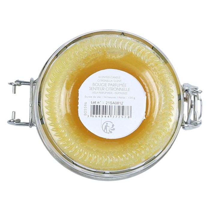 Home Deco Factory Vela Citronela Antimoustique Tarro Vidrio 135g Duración 34h 11x8x10cm 3
