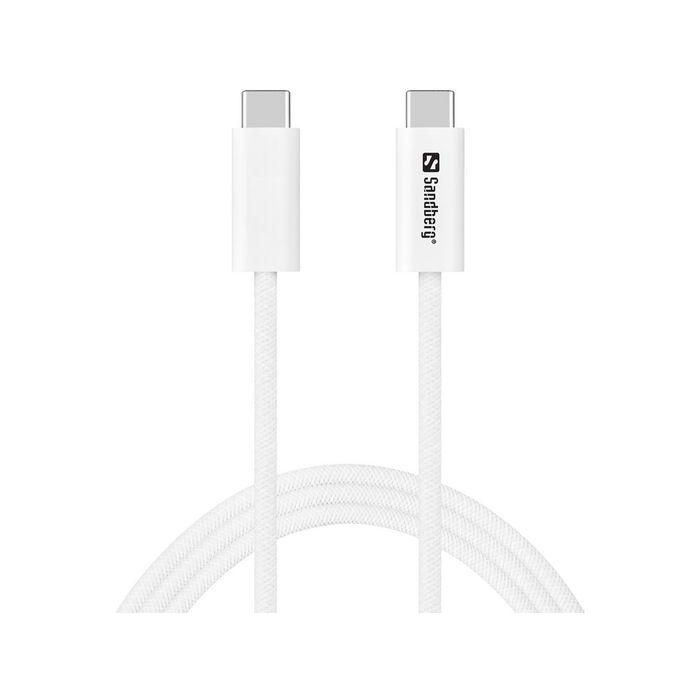 Sandberg Cable USB-C a USB-C USB4 40Gbps Ultrarrápido Transferencia Datos y Carga Power Delivery 240W, 1 Metro Sandberg Cable USB-C a USB-C USB4 40Gbps Ultrarrápido Transferencia Datos y Carga Power Delivery 240W, 1 Metro