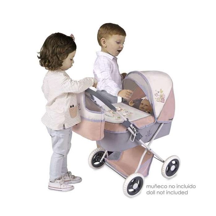 Coche de muñeca plegable para muñecas de hasta 48 cm. 1 Coche de muñeca plegable para muñecas de hasta 48 cm. 1