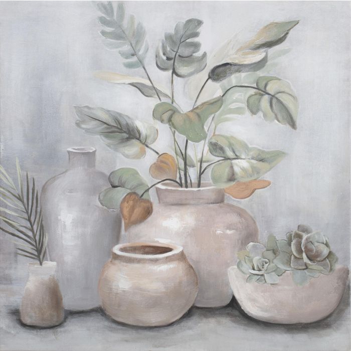 Cuadro Cottage DKD Home Decor Marron Gris 3.7 x 80 x 80 cm (2 Unidades) 1 Cuadro Cottage DKD Home Decor Marron Gris 3.7 x 80 x 80 cm (2 Unidades) 1