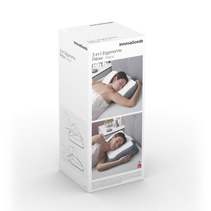 Almohada Cervical Ergonómica 3 en 1 Pilocal InnovaGoods 5 Almohada Cervical Ergonómica 3 en 1 Pilocal InnovaGoods 5