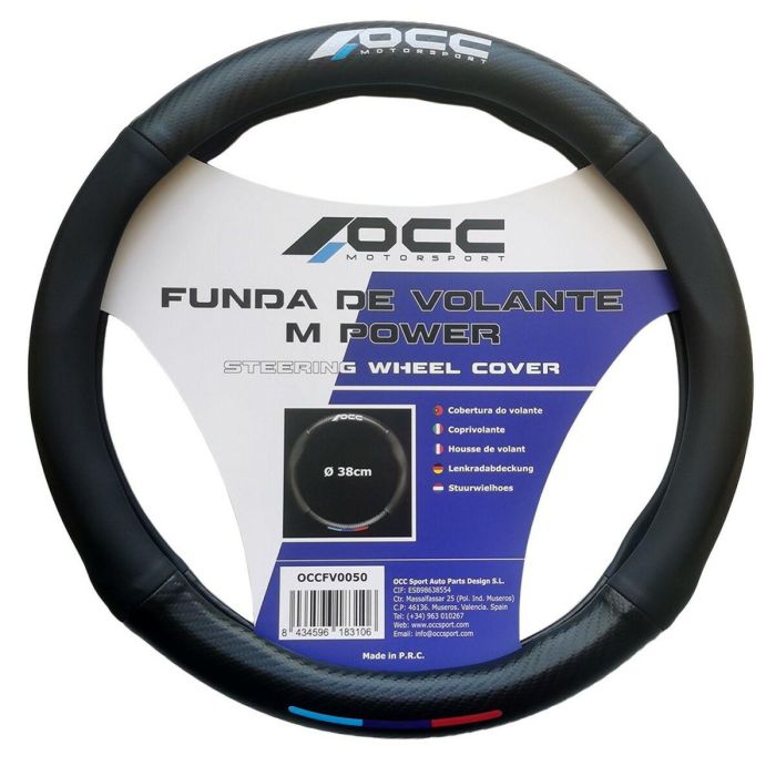 Funda para Volante OCC Motorsport OCCFV0050 Negro 38 cm 0 Funda para Volante OCC Motorsport OCCFV0050 Negro 38 cm 0
