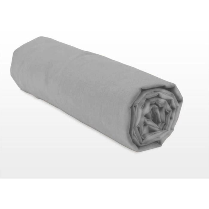 Sábana bajera ajustable - HOME LINGE PASSION - HP71773 - 180 x 200 cm + capó 30 cm - Microfibra - 82 g - Gris claro 3 Sábana bajera ajustable - HOME LINGE PASSION - HP71773 - 180 x 200 cm + capó 30 cm - Microfibra - 82 g - Gris claro 3
