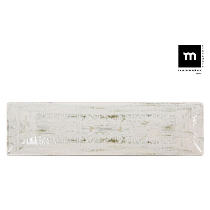 La Mediterranea Fuente Rectangular Idris Elite Br 30x8 cm (24 Unidades)