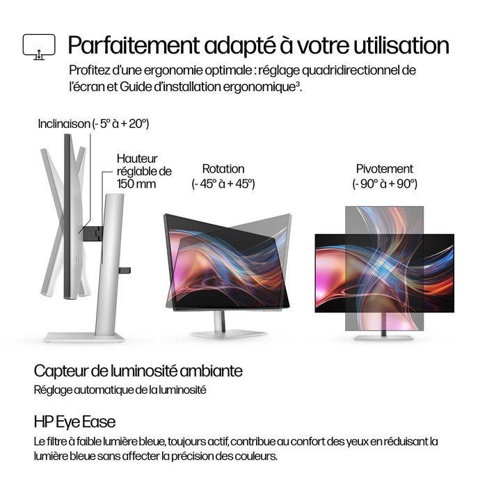 HP Monitor Series 7 Pro 727PU de 27 Pulgadas Quad HD IPS Black Antirreflectante, 2560 x 1440, 5 ms, Negro 9