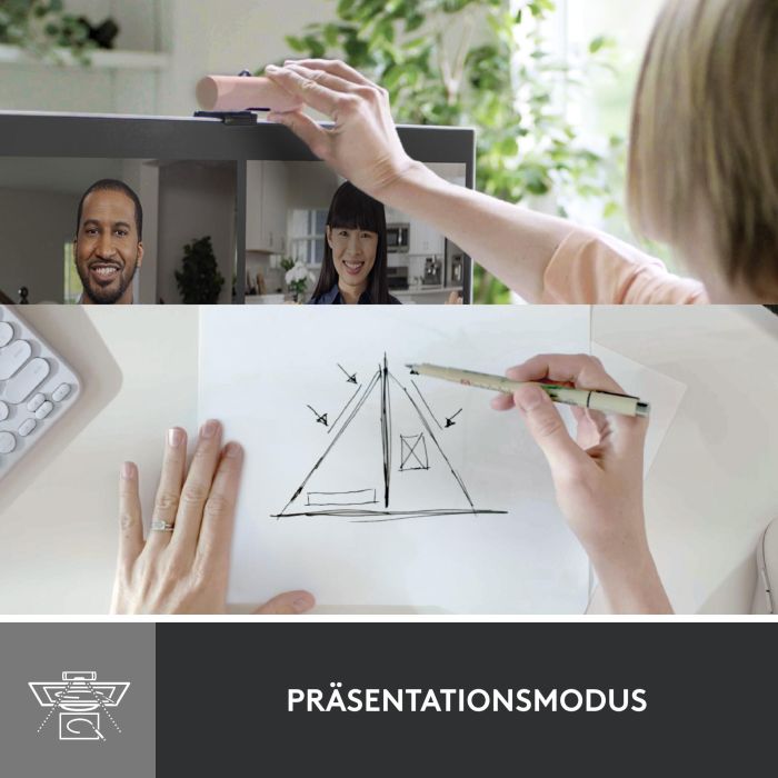 Logitech Webcam Brio 500 Rosa Full HD 1080p, 4 MP, Zoom Digital 4x, Enfoque Automático, USB-C 7