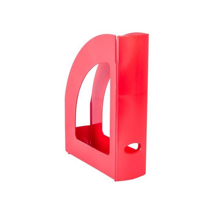 Revistero Plastico 80Mm Opaco Rojo