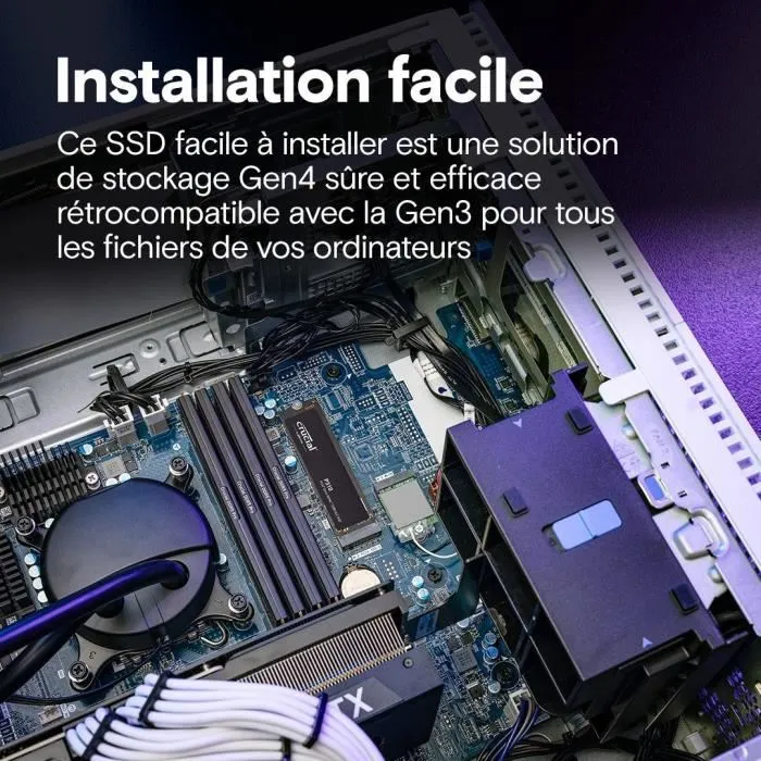 Crucial Disco Duro Interno Sólido SSD 4TB NVMe PCIe 4.0 x4 M.2 2280 - Lectura 7100 MB/s, Escritura 6000 MB/s