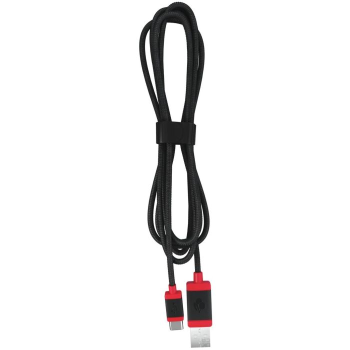 Cherry - Cable USB trenzado de 1.5m, color negro
