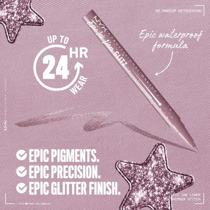 Set de Maquillaje NYX EPIC INK LINER GLITZ 8 Set de Maquillaje NYX EPIC INK LINER GLITZ 8